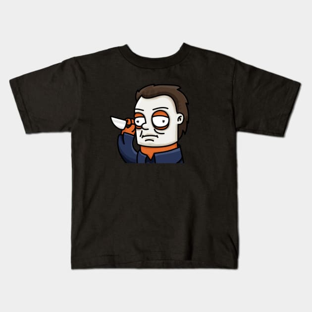 Mikey Myers Kids T-Shirt by SteelyStreams